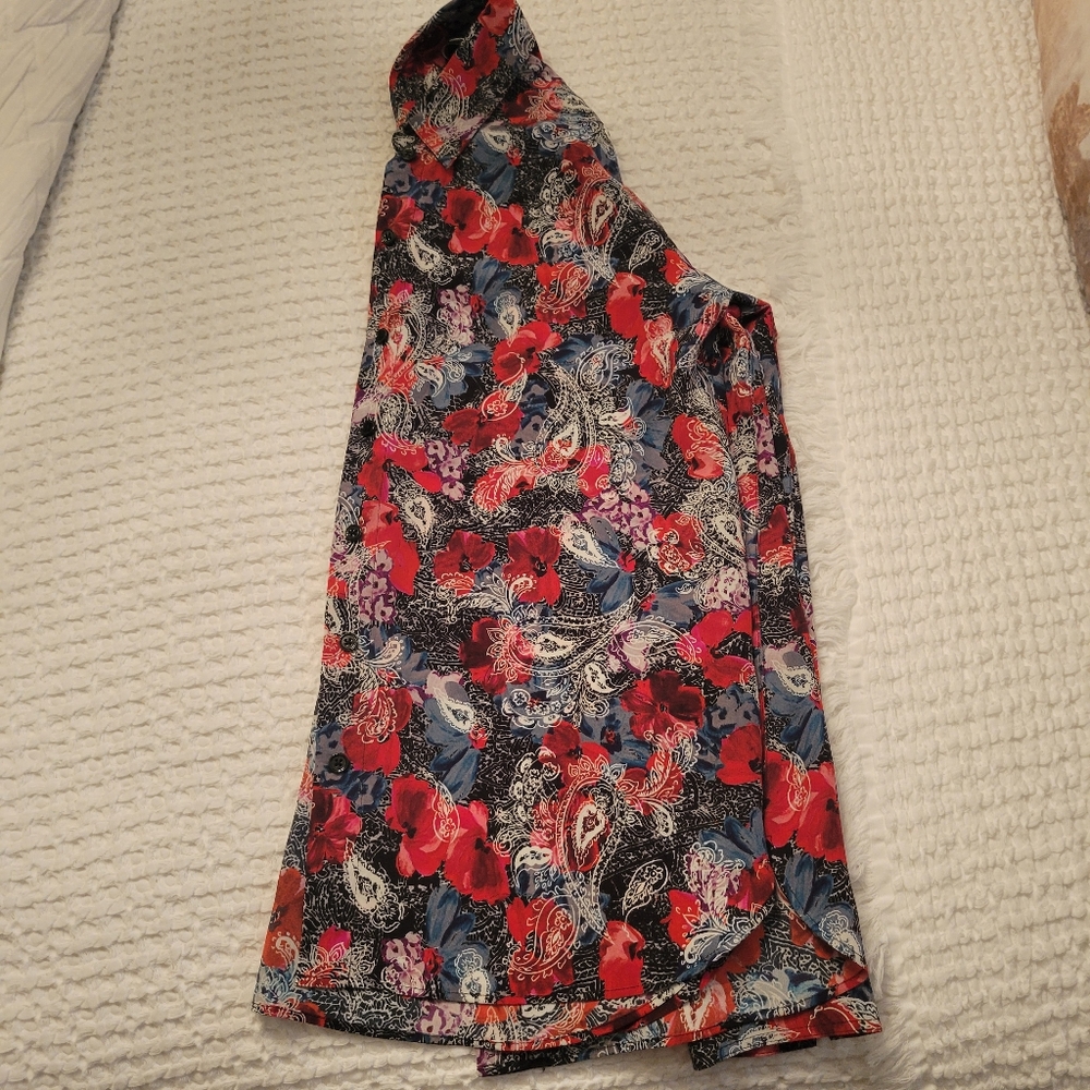 The Kooples Floral Paisley Long Sleeve Button-Up Shirt - Picture 7 of 12